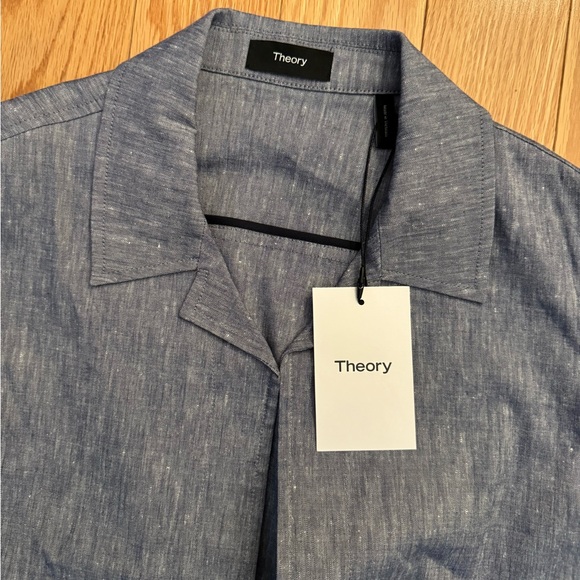 Theory chambray light linen suit. NWT. - Picture 4 of 7